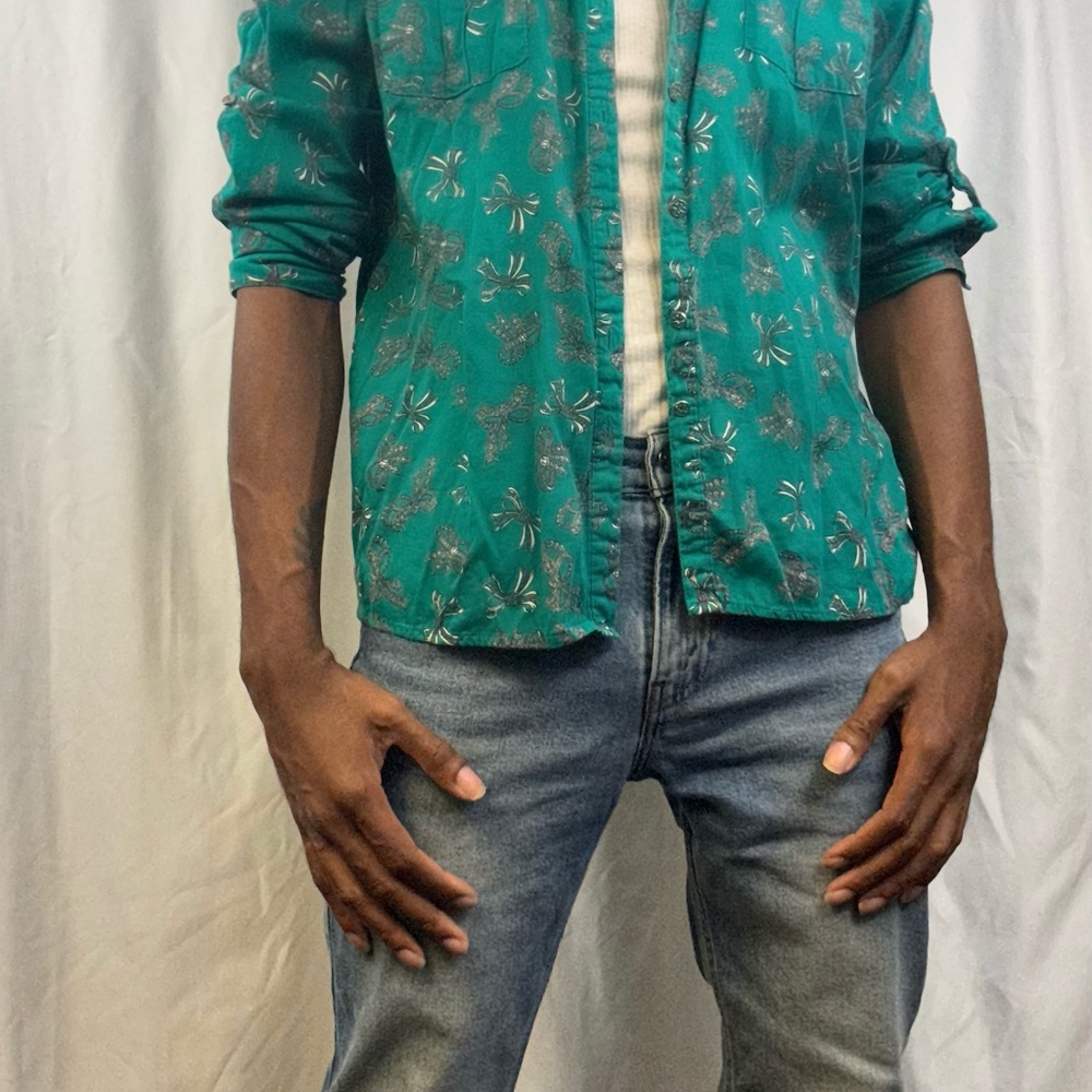 Men's Green Floral Jacket
